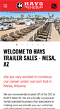 Mobile Screenshot of haystrailersales.com