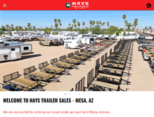 Tablet Screenshot of haystrailersales.com